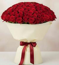 Букет 101 Красная роза Милано в Подлесном