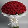 Букет 101 Красная роза Блэк Мэджик в Подлесном
