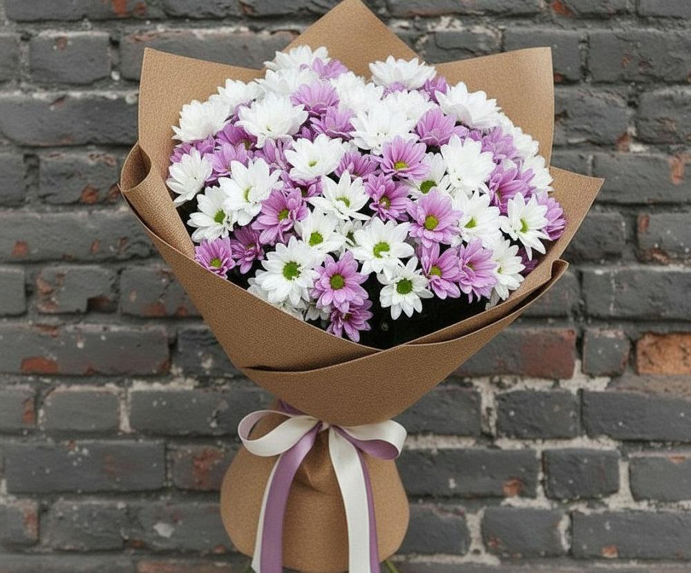Букет цветов из: Хризантемы в Подлесном