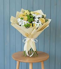 Букет цветов из:  Хризантемы и Розы #REPLACE_PRED# Подлесном