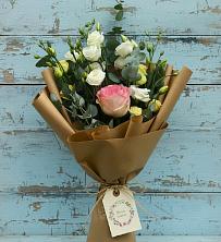 Букет цветов из:  Розы и Лизиантусы в Подлесном