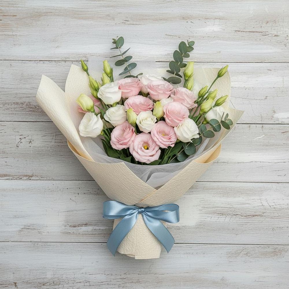 Букет цветов из: Лизиантусы в Подлесном