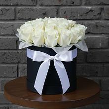 Цветочная композиция из Розы в шляпной коробке #REPLACE_PRED# Подлесном